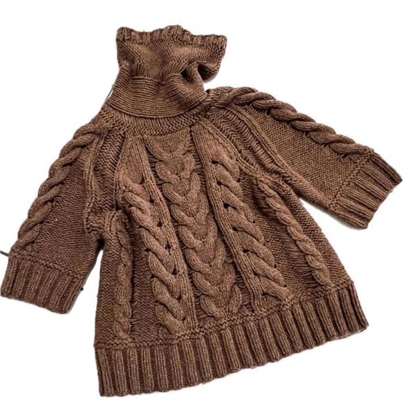 TSE Sweaters - TSE Alpaca wool chunky oversized luxury sweater turtleneck knit Sz M